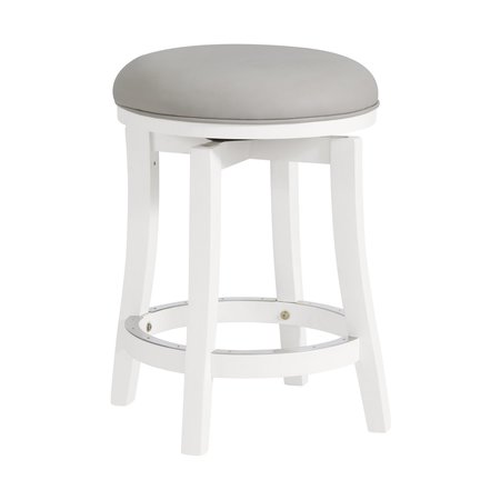 ALATERRE FURNITURE Ellie Counter Height Stool, White, 2PK ANEL05PDCR2